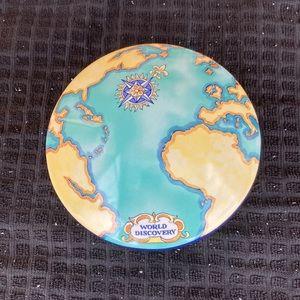 French Tiffany&Company  Porcelain Trinket Dish with Globe on cover